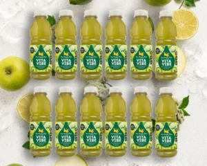 an image of the happy pear Vita Vibe Apple, Elderflower & Lime 500ml